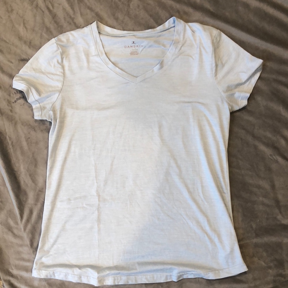 WOMENS DANSKIN ACTIVE WEAR V-NECK SHIRTS